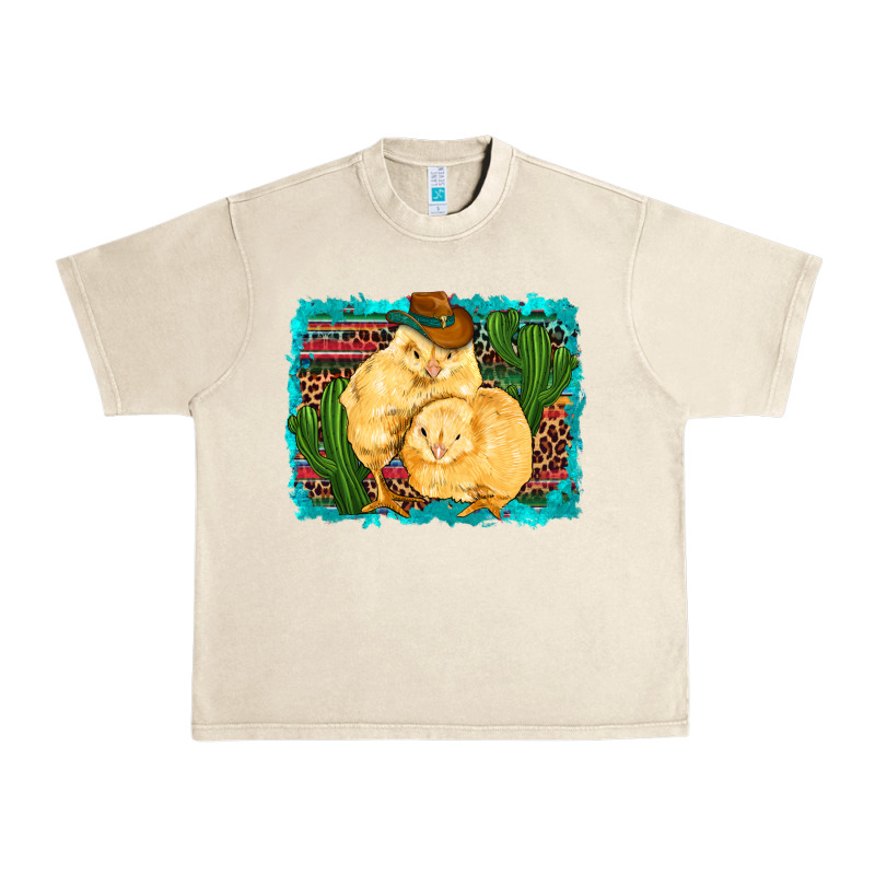 Western Cowboy Chicks Cactus Coop Animals  Leopard Serape Turquoise Urban Heavy Tee by Artiststas | Teevron