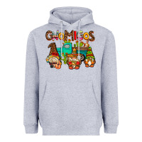 Heather Grey gnomigos Heavyweight Hoodie - AdoDesignShop