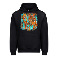 Black serape with leopard pattern Urban Hoodie - NancyCooperArtShop