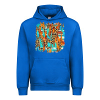 Cobalt serape with leopard pattern Urban Hoodie - NancyCooperArtShop