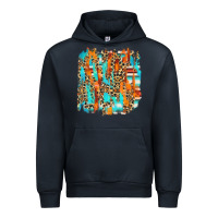 Navy serape with leopard pattern Urban Hoodie - NancyCooperArtShop