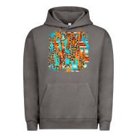 Pigment Tornado serape with leopard pattern Urban Hoodie - NancyCooperArtShop