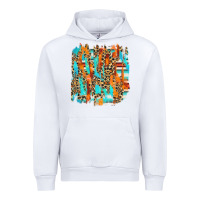 White serape with leopard pattern Urban Hoodie - NancyCooperArtShop
