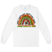 White juneteenth 1865 rainbow Long Sleeve Tee - texasbilliewilder