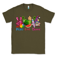 Army Green peace love gnome summer Classic Tee - texasbilliewilder