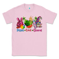 Bubblegum Pink peace love gnome summer Classic Tee - texasbilliewilder