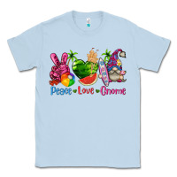 Dusty Blue peace love gnome summer Classic Tee - texasbilliewilder