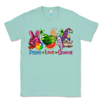 Seafoam peace love gnome summer Classic Tee - texasbilliewilder