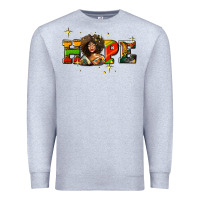 Heather Grey hope juneteenth Premium Sweatshirt - AdoDesignShop