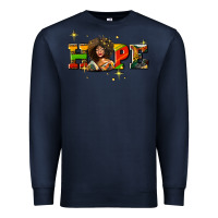 Navy hope juneteenth Premium Sweatshirt - AdoDesignShop