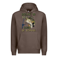 Coffee reelin' in 100 days of school Premium Hoodie - MaliasSmallBusiness