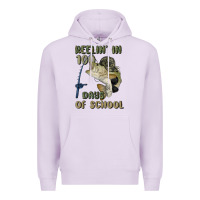 Lilac reelin' in 100 days of school Premium Hoodie - MaliasSmallBusiness