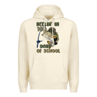 Sandshell reelin' in 100 days of school Premium Hoodie - MaliasSmallBusiness