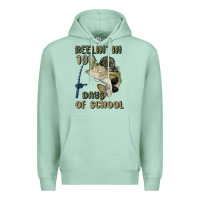 Seafoam reelin' in 100 days of school Premium Hoodie - MaliasSmallBusiness
