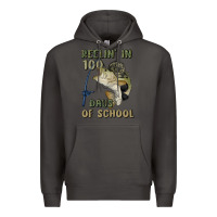 Smoke reelin' in 100 days of school Premium Hoodie - MaliasSmallBusiness