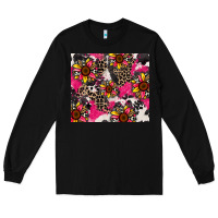 Black sunflower cowhide Long Sleeve Tee - Zillion Design Studio