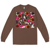 Chestnut sunflower cowhide Long Sleeve Tee - Zillion Design Studio