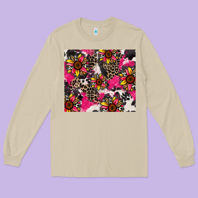 Sunflower Cowhide Long Sleeve Tee Designed By Zillion Design Studio