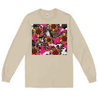 Mushroom sunflower cowhide Long Sleeve Tee - Zillion Design Studio