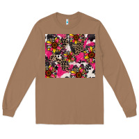 Toasted Coconut sunflower cowhide Long Sleeve Tee - Zillion Design Studio