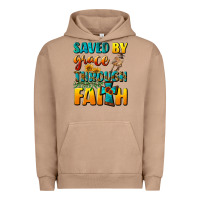 Pigment Burro saved by grace through faith Urban Hoodie - NancyCooperArtShop