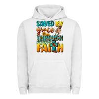 Pigment Lunar Rock saved by grace through faith Urban Hoodie - NancyCooperArtShop