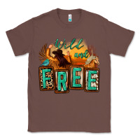 Chestnut wild and free cowgirl horse desert Classic Tee - Zillion Design Studio