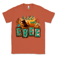 Copper wild and free cowgirl horse desert Classic Tee - Zillion Design Studio