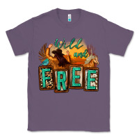 Lavender wild and free cowgirl horse desert Classic Tee - Zillion Design Studio