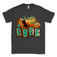 Smoke wild and free cowgirl horse desert Classic Tee - Zillion Design Studio