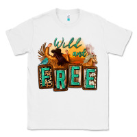 White wild and free cowgirl horse desert Classic Tee - Zillion Design Studio