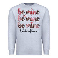 Heather Grey be mine valentine Premium Sweatshirt - JahusDesignShop