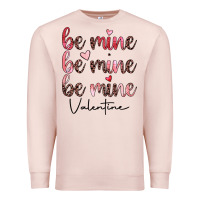 Pale Pink be mine valentine Premium Sweatshirt - JahusDesignShop