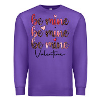 Purple be mine valentine Premium Sweatshirt - JahusDesignShop