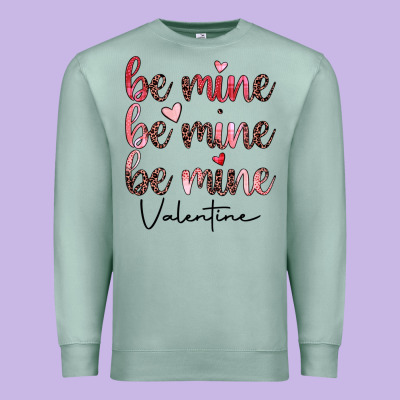 Be Mine Valentine Premium Sweatshirt Designed By Jahusdesignshop