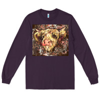Plum leopard cow Long Sleeve Tee - Zillion Design Studio
