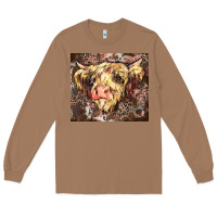 Toasted Coconut leopard cow Long Sleeve Tee - Zillion Design Studio