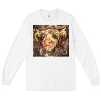 White leopard cow Long Sleeve Tee - Zillion Design Studio