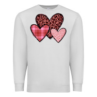 Dove Grey hearts Premium Sweatshirt - JahusDesignShop