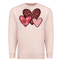 Pale Pink hearts Premium Sweatshirt - JahusDesignShop