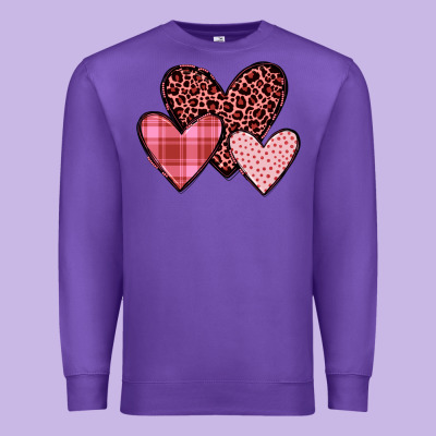Hearts Premium Sweatshirt Designed By Jahusdesignshop