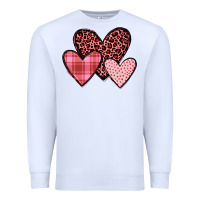 White hearts Premium Sweatshirt - JahusDesignShop