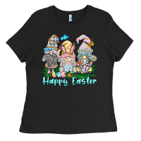 Black happy easter gnome Ladies Tee - BarkalooDesign