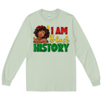 Matcha i am black history with afro black girl Long Sleeve Tee - texasbilliewilder