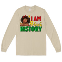 Mushroom i am black history with afro black girl Long Sleeve Tee - texasbilliewilder