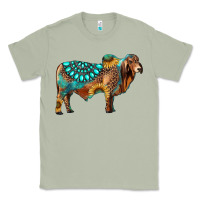 Matcha brahman bull gemstone turquoise and sunflower Classic Tee - RanaPortraitStore