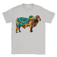 Moon Dust brahman bull gemstone turquoise and sunflower Classic Tee - RanaPortraitStore
