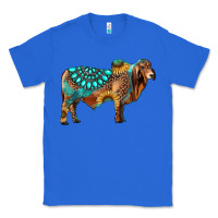 True Royal brahman bull gemstone turquoise and sunflower Classic Tee - RanaPortraitStore