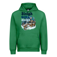 Emerald sleigh girl sleigh skeleton Urban Hoodie - NancyCooperArtShop