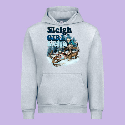 Sleigh Girl Sleigh Skeleton Urban Hoodie Designed By Nancycooperartshop